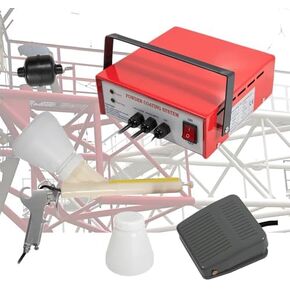 Powder Coating Portable Powder Spray Gun Equipment for Coating Metal Parts, footswitch, Nozzle, and Powder Cup in Kuwait