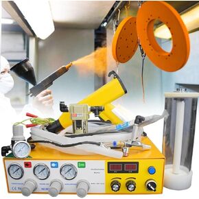 Electric Powder Coating Machine, Portable Electrostatic Powder Coating Kit with Spray Gun,for DIY Projects and Finishing in Kuwait
