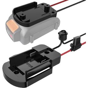 Power Wheel Adapter with Fuse&Switch, Secure Power Adapter for WX 20V, with 12 Gauge Wire, Good Power Converter for DIY Ride On Truck, Robotics, RC Toys&Work Lights in Kuwait