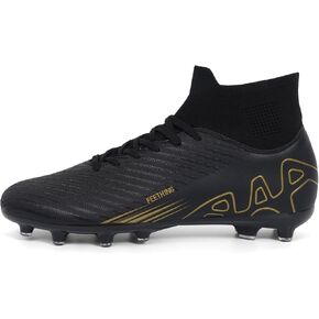 High-Top FG Soccer Cleats Long Studs for Men&Women Breathable Upper Ankle Support Arch Protection Training or Beginners in Kuwait