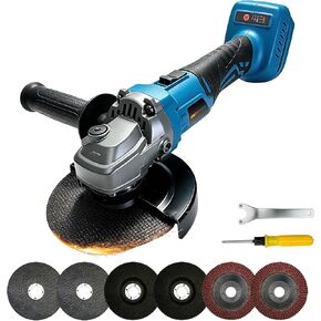 DEMIMA Cordless Angle Grinder Compatible with De-walt 20V Battery, Brushless 4-1/2 Inch Grinder Tool, 3-Speed Adjustable up to 8500 RPM for Cutting, Grinding and Polishing (Battery Not Included) in Saudi Arabia