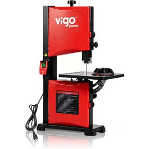 9-Inch Benchtop Band Saw for Woodworking, Portable Bandsaw, 2.8A Induction Motor, Dual-Speed 1700/2500 FPM, 12x12" Aluminum Tilting Table 0-45°, Miter Gauge & Dust Port, DIY in Kuwait