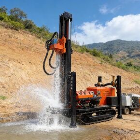 Industrial Water Well Drilling Rig | Pneumatic Deep Borehole Machine | Professional Drill Rig for Water Wells, Mining Exploration, and Construction Engineering with High Efficiency Output. in Kuwait