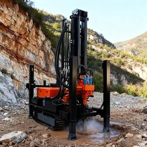 Deep Borehole Water Drilling Equipment | Pneumatic Drill Rig for Wells | Professional Drill Rig for Water Well Projects, Farms, and Remote Construction Sites with Fast Penetration Speed. in Kuwait