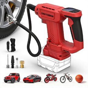 Car Tire Inflator Compatible with Milwaukee 18V Battery Air Compressor with Built-in Deflate Valve for Quick Air Release, Portable Electric Air Pump for Car, Bike, Ball(Bare Tool) in Kuwait