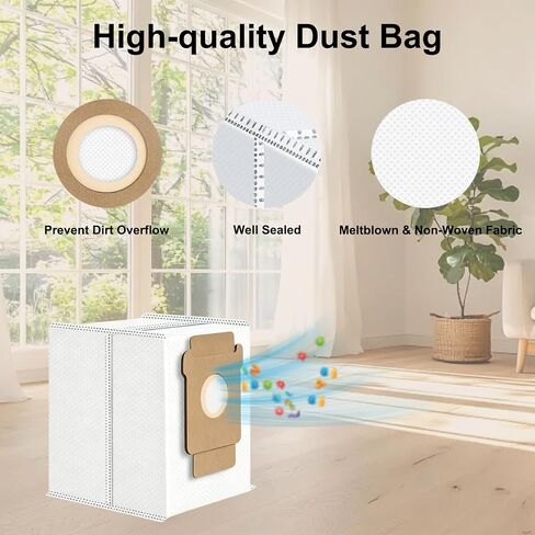 14 Pack Replacement Parts for iRobot Roomba Plus 405/505/507 Combo, Includes 1 Main Brush, 3 Dust Bags, 3 Mop Pads, 3 Filters, 1 Cleaning Brush in Kuwait
