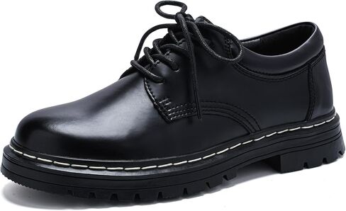 Oxford Shoes for Women Lace Up Slip Resistant Leather Casual Comfort Business Work Office Dress Shoes in Kuwait