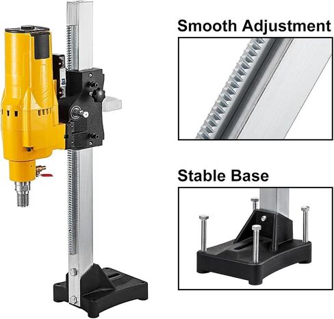 205mm Diamond Core Drill Rig 3980W Wet Dry Handheld Concrete Drilling Machine Kit W/Bits and Spanner for Installing Pipes for DIY in Kuwait