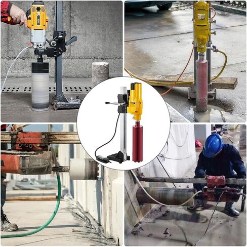 205mm Diamond Core Drill Rig 3980W Wet Dry Handheld Concrete Drilling Machine Kit W/Bits and Spanner for Installing Pipes for DIY in Kuwait