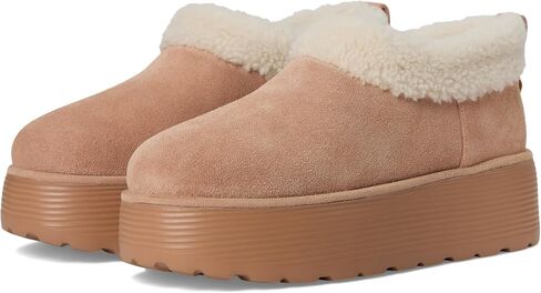 Stuart Weitzman Socharming Shearling Flatform Clogs in Kuwait