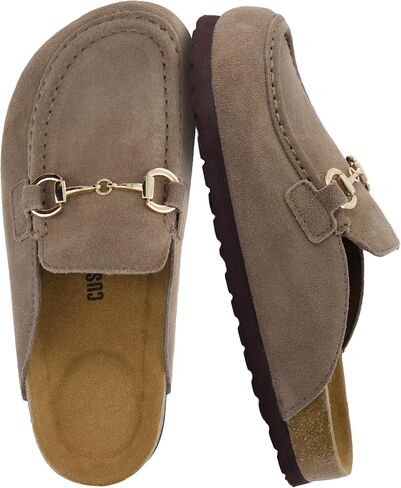 CUSHIONAIRE Cliff Suede Clog Mules for Women in Kuwait
