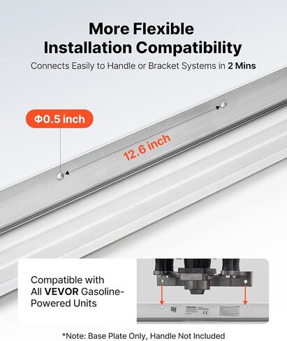 VEVOR Concrete Screed Blade 10 ft Length Aluminum Alloy Board Leveling Tool, 5.3 in Wide Straight Edge, Wide Coverage, Replacement Surface Leveler for Driveway, Patio, Sidewalk, Garage Floor Finishing in Kuwait