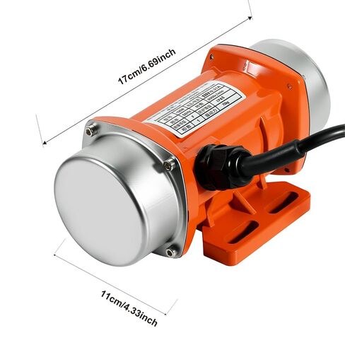 Concrete Vibrator, AC 110V 100W Industrial Vibration Motor, 3000RPM Single Phase Concrete Vibrating Motor Tool with Pure Copper Coil for Sand Shaker Table Adjustable Vibration Force, No Plug in Kuwait