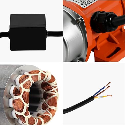 Concrete Vibrator, AC 110V 100W Industrial Vibration Motor, 3000RPM Single Phase Concrete Vibrating Motor Tool with Pure Copper Coil for Sand Shaker Table Adjustable Vibration Force, No Plug in Kuwait