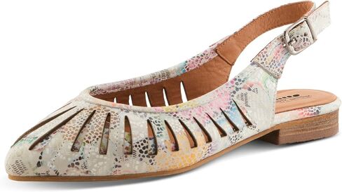 Spring Step Yarah Women’s Slingback Flat with Printed Leather & Comfort in Kuwait