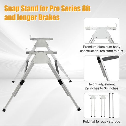 Brake Stand compatible with Tapco PRO Series brakes/MAX Trax/PRO Trax saw tables. Brake stand with adjustable height legs. professional aluminum alloy tool stand for uneven surfaces.Foldable for storage in Kuwait