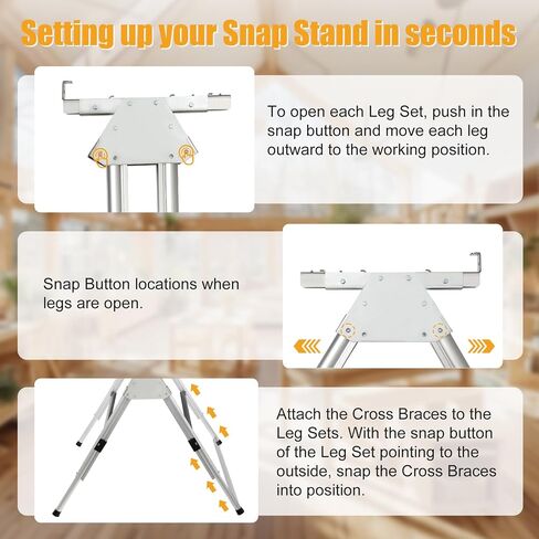 Brake Stand compatible with Tapco PRO Series brakes/MAX Trax/PRO Trax saw tables. Brake stand with adjustable height legs. professional aluminum alloy tool stand for uneven surfaces.Foldable for storage in Kuwait