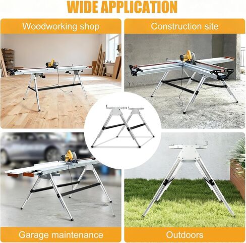 Brake Stand compatible with Tapco PRO Series brakes/MAX Trax/PRO Trax saw tables. Brake stand with adjustable height legs. professional aluminum alloy tool stand for uneven surfaces.Foldable for storage in Kuwait