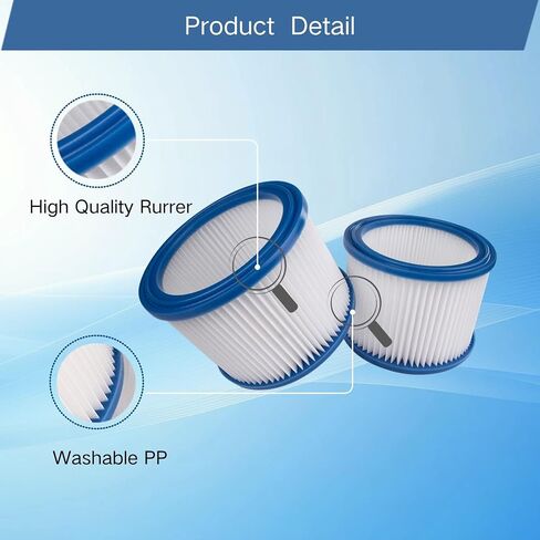2 HEPA Filters + 1 Dust Bag Replacement Parts Kit Compatible with Nilfisk ALTO Attix 30, 50 & Aero 21, 26, 31 Wet Dry Vacuum Cleaner in Kuwait