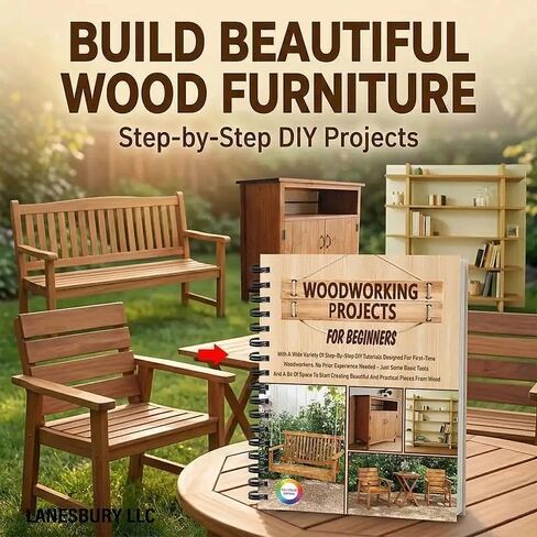 Woodworking Projects for Beginners Book, Easy DIY Woodworking Tutorials, Gradually Wood Craft Guide, Basic Tools, No Experience Needed, Beginner Home Projects in Kuwait