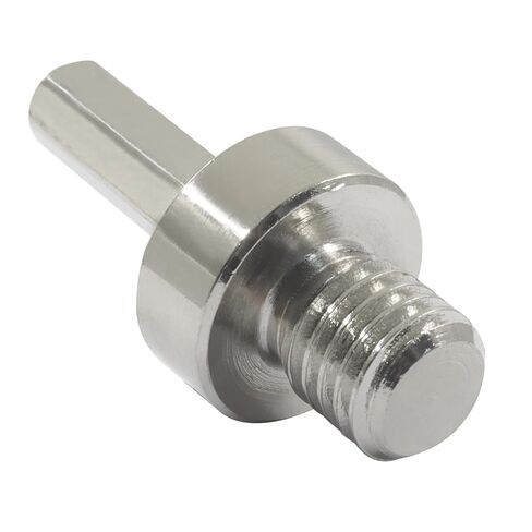 Alloy Steel Core Drill Bit Adapter, 5/8"-11, Silver, 2 Pack | Thread Converter, Hex Shank, For Drills, Drill Press and Die Grinders in Kuwait