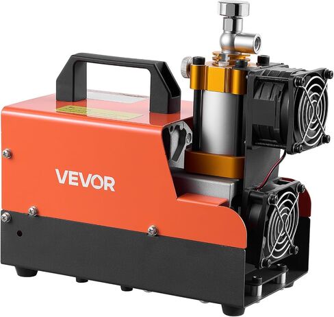 VEVOR PCP Air Compressor 4500PSI PCP Airgun Compressor & External Converter, Manual Stop 250W DC12V/AC120V Portable Paintball Tank Compressors for Air Rifle, Scuba Diving Bottle in Kuwait