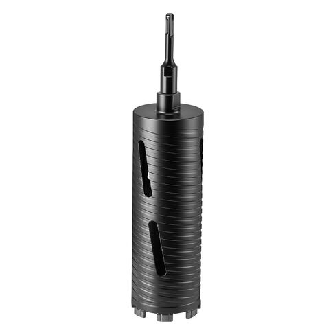 VEVOR Core Drill Bit, 3-1/2 inch Diameter, 9-1/2 inch Drilling Depth, 5/8-11 Internal Thread, Diamond Dry Coring Bit with 3 Adapters, Pilot Drill and Hex Wrench, for Concrete, Red Bricks, and Masonry in Kuwait