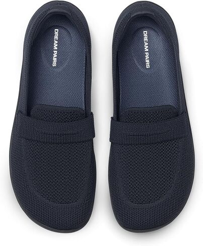 DREAM PAIRS Loafers for Women Comfortable Knit Wide Toe Barefoot Flats Arch Support Loafer Shoes for Dressy Casual Work Business Office Walk in Kuwait