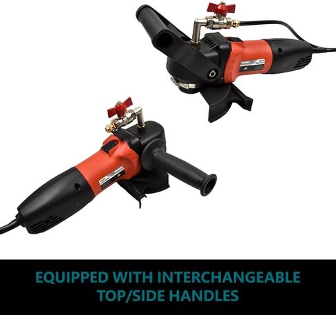 Hardin 4" & 5" Variable Speed Wet Polisher and Grinder – 800W 120V, 1000–4000 RPM, Water Feed System with Brass Valve, GFCI Cord for Granite, Marble, Stone, and Concrete Fabrication in Kuwait
