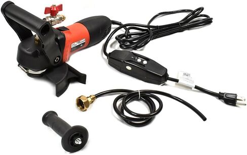 Hardin 4" & 5" Variable Speed Wet Polisher and Grinder – 800W 120V, 1000–4000 RPM, Water Feed System with Brass Valve, GFCI Cord for Granite, Marble, Stone, and Concrete Fabrication in Kuwait
