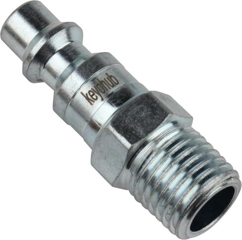 Push Button Safety 1/4 Inch Air Hose Fitting, 5 Pieces | Quick Connect Coupler, Steel with Zinc Plating in Kuwait