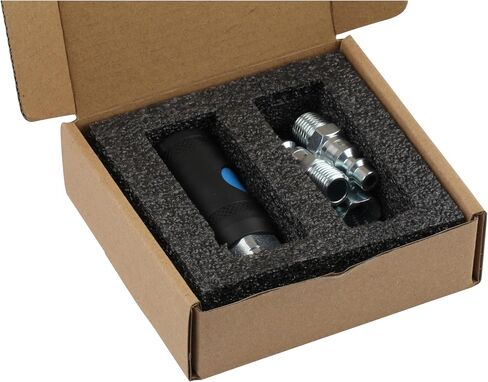 Push Button Safety 1/4 Inch Air Hose Fitting, 5 Pieces | Quick Connect Coupler, Steel with Zinc Plating in Kuwait