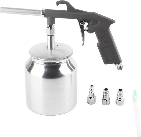 Sand Spray, Pistola Sandblast Sand Sandblasting Spray Tool Set Kit, 750Cc Aluminium Pot, 10.0Bar Working Pressure, Sandblasr Portatil for Sandblasting, Removal, Coating in Kuwait
