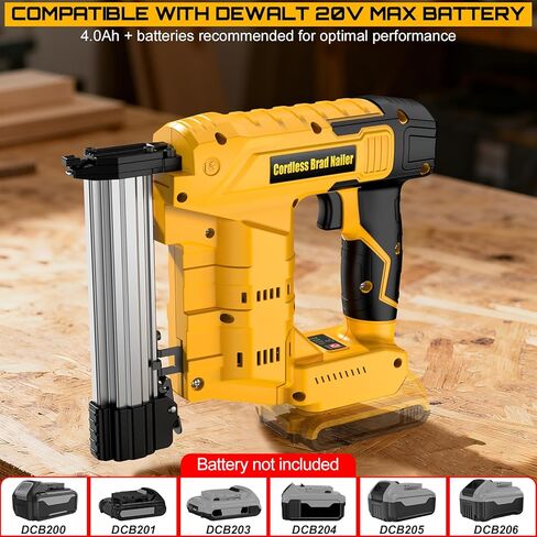 18 Gauge Cordless Brad Nailer & Staple Gun for De Walt 20V MAX Battery(No Battery), 2 in 1 Electric Nail Gun with 1000 Brad Nails and 1000 Staples for Home Improvement, DIY and Woodworking in Kuwait