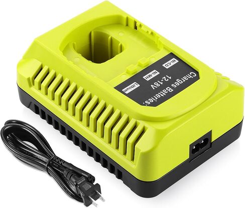 P117 18V Rapid Charger Replacement for Ryobi 18v Battery Charger Compatible with Ryobi 12V-18V Battery One Plus Lithium-Ion/NiCad/NiMh Battery P100 P102 P103 P105 P107 P108 P190 P191 PBP002 PBP005 in Kuwait