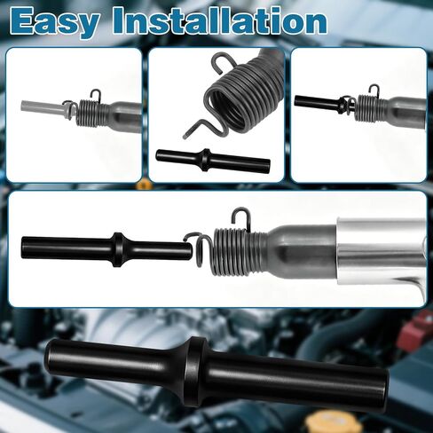 Air Hammer Rivet Tool Solid Brazier Head Set, Pneumatic Air Rivets Gun Setting Tool for Aluminum Steel Universal Dome, 3/16 in Fits .401 in Shank, Pop Chain Rivet Setter Kit in Kuwait