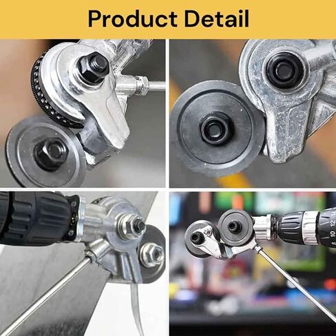 Sheet Metal Cutter Drill Attachment, Electric Drill Shears Attachment Cutter Nibbler, Metal Nibbler Drill Attachment for Cutting Iron, White Sheet, Steel, Copper, Aluminum in Kuwait
