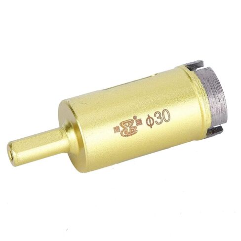 Aramox Drill Bit 16mm, Gold Coated Hole Saw Tool, Neat Smooth Incision for Stone Countertop Faucet Mounting (6mm) in Kuwait