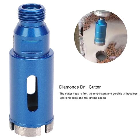 Diamond Hole Saw Drill Bit 35mm BSP1/2in Professional Grade Diamond Coated Cutting Tool for Fast Precision Drilling in Marble Granite Ceramic Tiles Blue in Kuwait