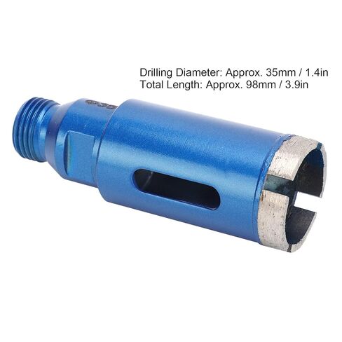 Diamond Hole Saw Drill Bit 35mm BSP1/2in Professional Grade Diamond Coated Cutting Tool for Fast Precision Drilling in Marble Granite Ceramic Tiles Blue in Kuwait