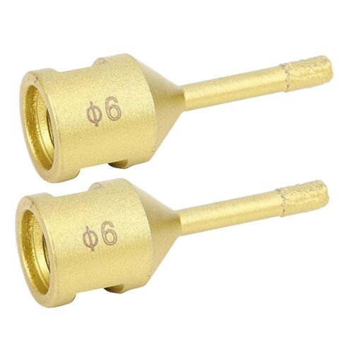 2Pcs Diamond Hole Saw Drill Bit, M14 6mm Brazing Diamond Drilling Bit for Marble Concrete, with Efficient Chip Drain Design, Compatible with Electric Hand Drill and Bench in Kuwait