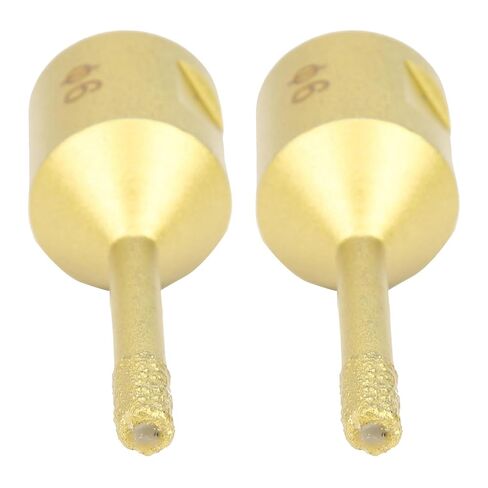 2Pcs Diamond Hole Saw Drill Bit, M14 6mm Brazing Diamond Drilling Bit for Marble Concrete, with Efficient Chip Drain Design, Compatible with Electric Hand Drill and Bench in Kuwait