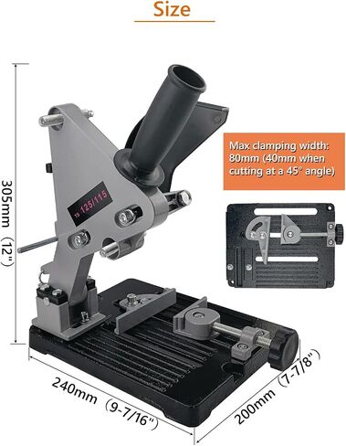 Heavy Duty Angle Grinder Stand – Compatible with 100mm-150mm (4"-6") Disc Grinder, Cast Iron Base for Enhanced Stability in Kuwait