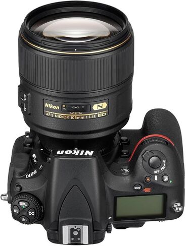 نيكون AF-S FX نيكور 105 ملم عدسة f/1.4 ED مع التركيز التلقائي لكاميرات نيكون دي اس ال ار اسود in Kuwait