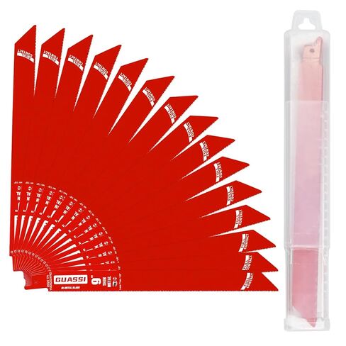 15 Pack 9 inch 20/24 TPI Reciprocating Saw Blade, Bi-Metal Sawzall Blades for Less 1/8" Thin Metal, PVC Nails Screw Soft Metal Steel Pipe, Longer Life Faster Smooth Cutting Speed, for Diablo DS0920BF in Kuwait