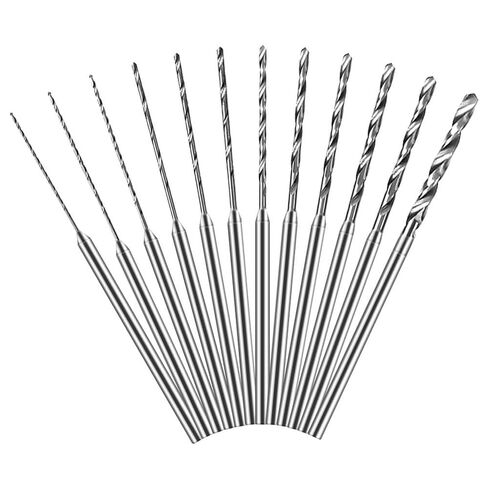 Hanboost 12Pcs Rotary Tool Drill Bits Set, 2.35mm Shank Precision Twist Drilling Accessories for Dremel Drilling Sanding Stone, Jewelry, Tile, Glass Pack, Ideal for DIY Fixers & Crafts. in Kuwait