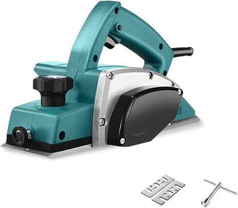 220v Professional Electric Planer, Woodworking Support Practical Tool with Adjustable Depth, Planing Leveling and Reversible in Kuwait