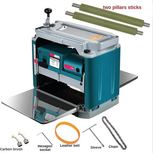 Woodworking Carpentry DIY Surface Thicknesser Machine Electric Planer Wood Thickness Planer in Kuwait
