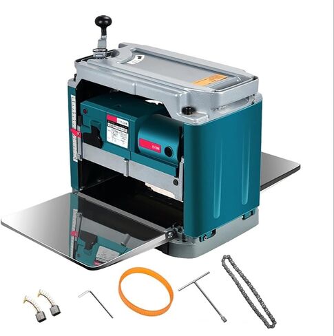 Electric Wood Thickness Planer - Professional Carpentry Surface Thicknesser for DIY Woodworking, Precision Woodworking Tool in Kuwait