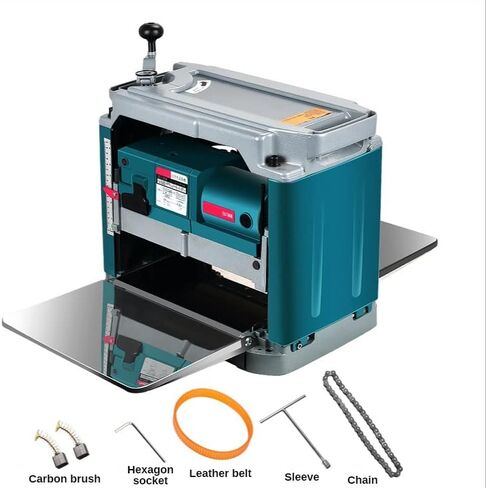Electric Wood Thickness Planer - Professional Carpentry Surface Thicknesser for DIY Woodworking, Precision Woodworking Tool in Kuwait